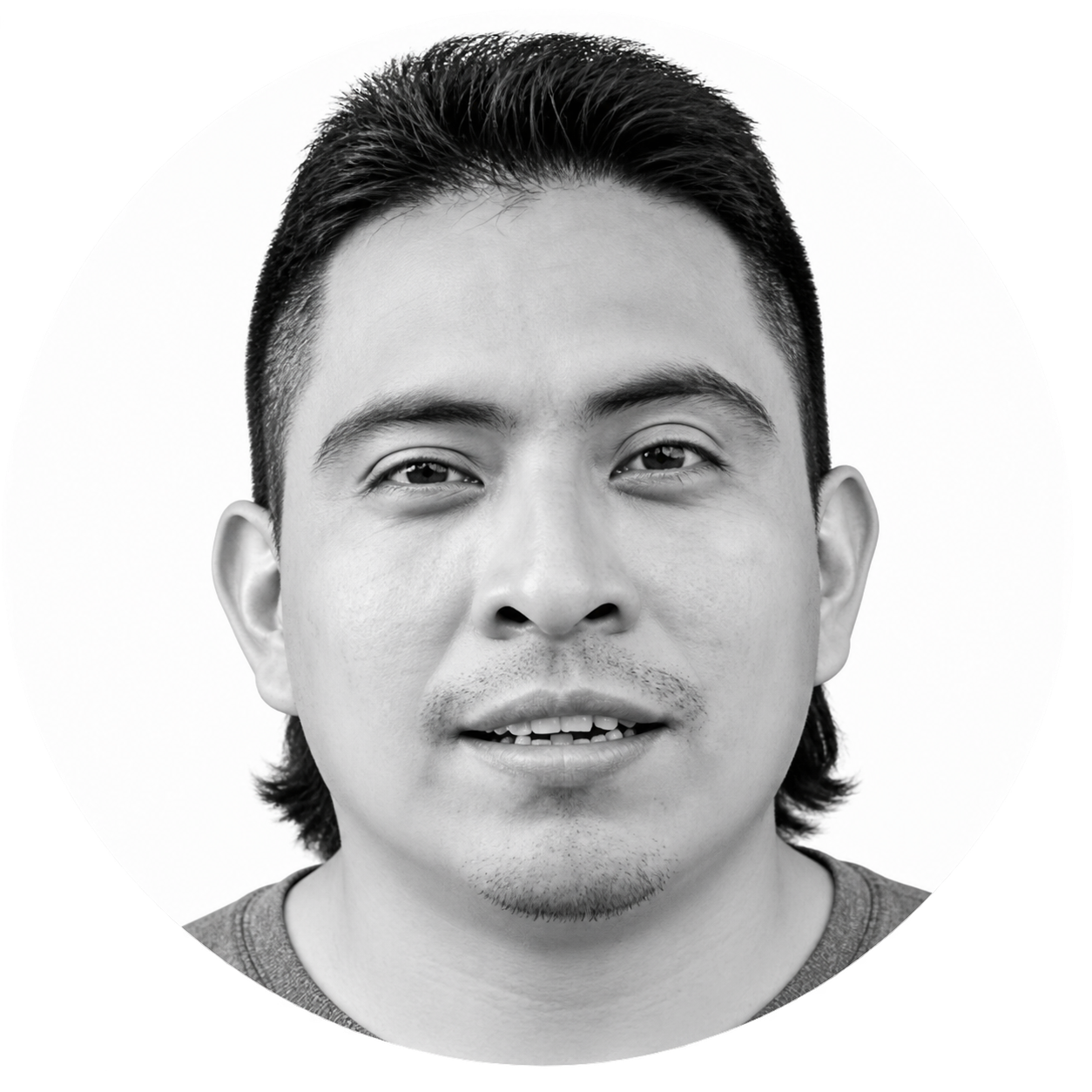 Retrato de Carlos Bastías T., cliente que da testimonio sobre la defensa penal de Álvaro Puma